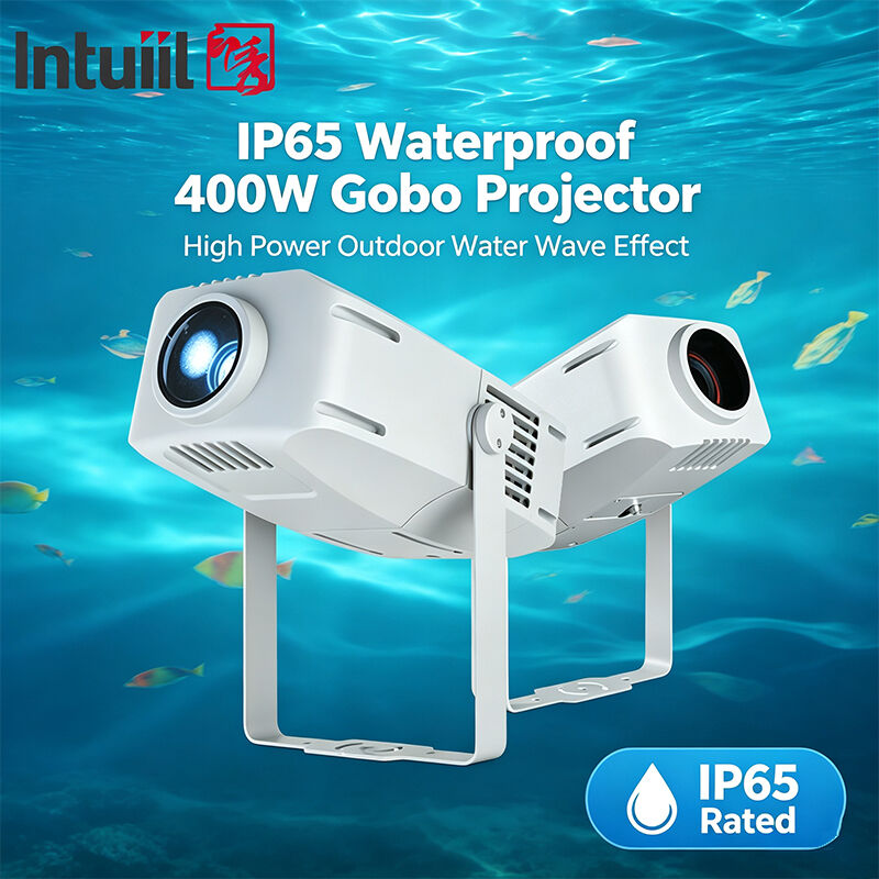 400W IP65 projecteur d'ondes d'eau lumière LED DMX512 effet ondulatoire dynamique extérieur pour bâtiment, piscine et scène