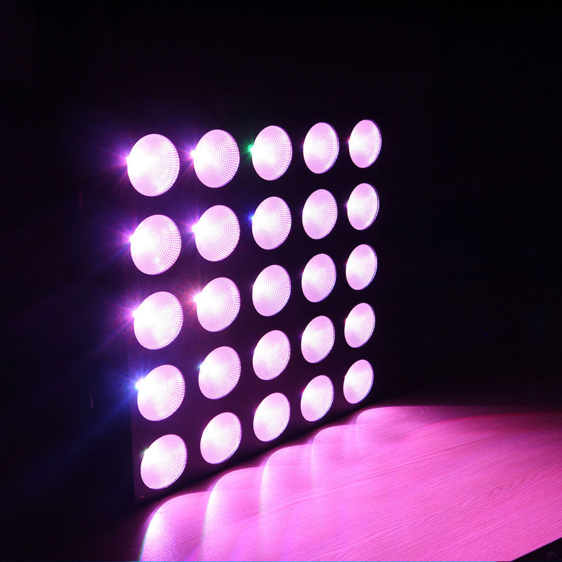 Oeillère de mélange légère de panneau menée par couleur de l'ÉPI 5x5 25x10w d'étape de la disco LED Matrix de fête de Noël