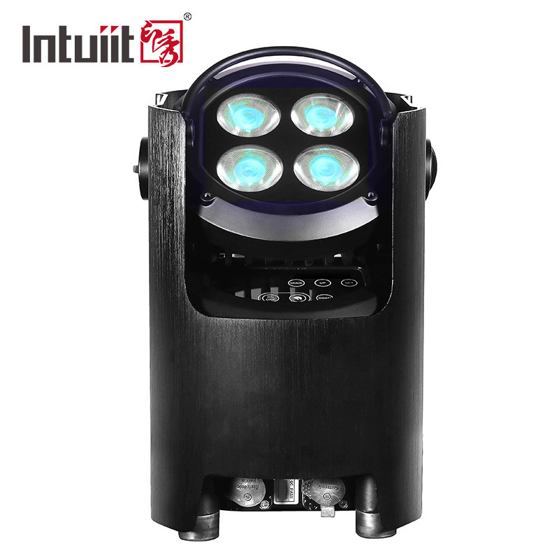 la boîte du pair 4x12w menée par Rgbw allume la barre à piles DJ de boîte de nuit a mené l'allumage d'effet