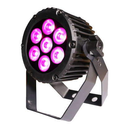 Tri lumière plate de pair de la lumière 7 X 3W RVB 3 In1 LED du DJ de profil de pair pour la disco
