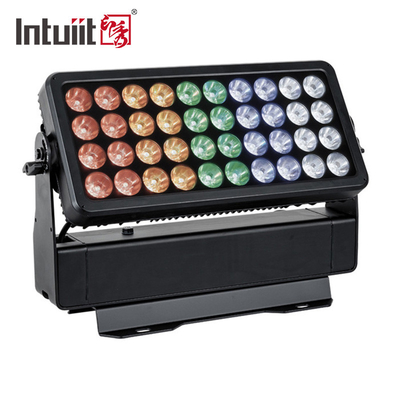 L'intense lumière extérieure IP65 de lavage de la couleur LED de ville de luminosité présentent Dmx RGBW 4 dans 1 joint 40X10W de mur de LED