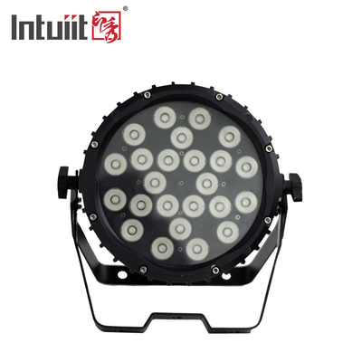 Lumière plate menée imperméable de pair de l'étape LED DMX de la lumière 24*3W Rgbw du pair IP65