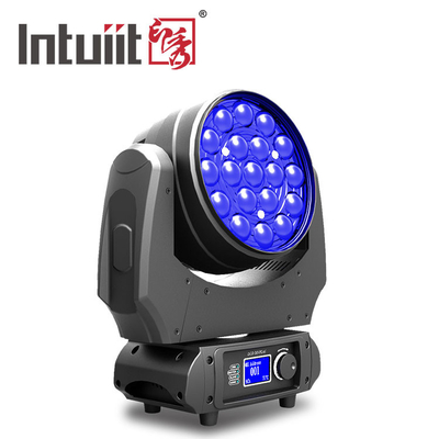 DMX512 bourdonnent lumière principale en mouvement avec 19*10W grand-angulaire RGBW 4 dans 1 tête mobile de lavage de poutre