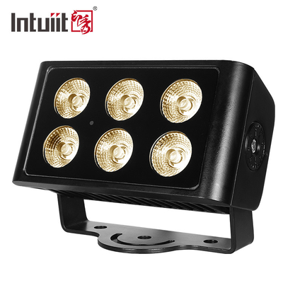 les lumières d'inondation d'étape de 6x5W RGBW LED imperméabilisent l'architecture allumant le contrôle de Dmx
