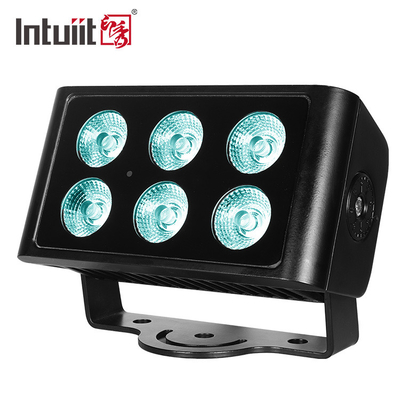 Lumière d'inondation de lavage de mur de 6X5W DMX RGBW LED pour l'éclairage extérieur imperméable de couleur de bâtiment de ville de projet