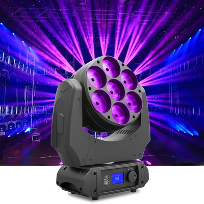 7x40w RGBW 4 en 1 lampe à LED à tête mobile avec zoom