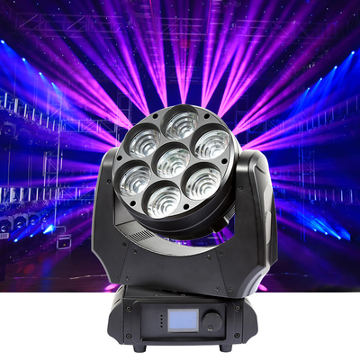 Rgbw 4 dans 1 tête mobile menée 7x40w de tête de pixel de lavage de poutre de lumière d'étape mobile de Dmx