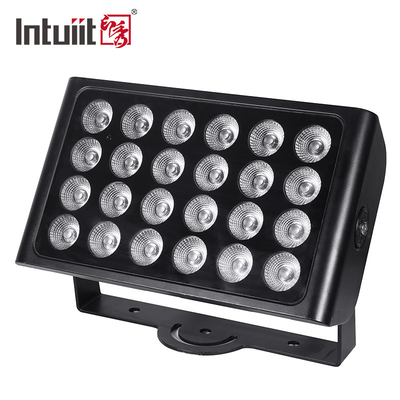 Lumière d'inondation extérieure LED Façade du bâtiment 24*10w DMX lave-murs IP65 RGBW Architecture de mélange de couleurs Parc pittoresque