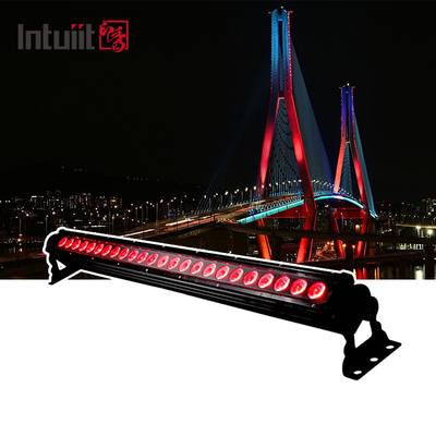 24pcs Led Wall Wash 20X9W Bar d'éclairage extérieur 3 en 1 avec Dmx lumières pour l'extérieur du bâtiment
