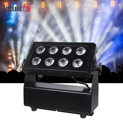 Lumière LED par batterie 8X15W LED par lumière RGBW 4in1 8pcs 15W batterie par lumière DMX512 Stage Light