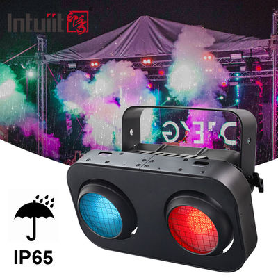 2-Eye IP65 Blanc chaud / Ambre / RGB 200W LED Audience COB Blinder Light pour les concerts de DJ Événements de théâtre