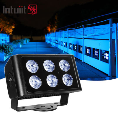 6x5W imperméable à l'eau Ip65 Carré Rgbw Led projecteur extérieur jardin extérieur paysage décoratif Carré Led projecteurs projecteurs