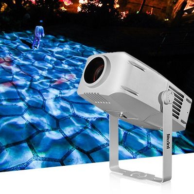 Projecteur LED extérieur étanche 100W, effet de scène à vagues d'eau, ondulation bleue dynamique, lumière Gobo, projecteurs