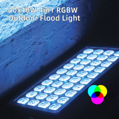 Lumière pour lave-vaisselle 40x10W RGBW 4 en 1 projecteur imperméable pour le parc de la ville de la scène Lumière LED en aluminium
