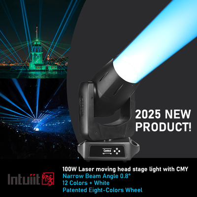 Nouveau projecteur asservi à faisceau laser 100w étanche IP66 pour extérieur, éclairage de scène DMX