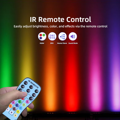 Lumière de lavage IP20 DMX512 Solution de musique intelligente avancée 24*2W RGBW LED Lumières linéaires Bar lave-vaisselle