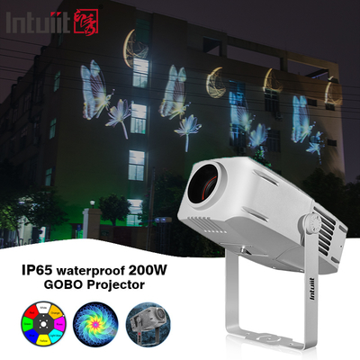 Projecteur de logo Gobo rotatif à LED publicitaire extérieur étanche professionnel 200W IP65