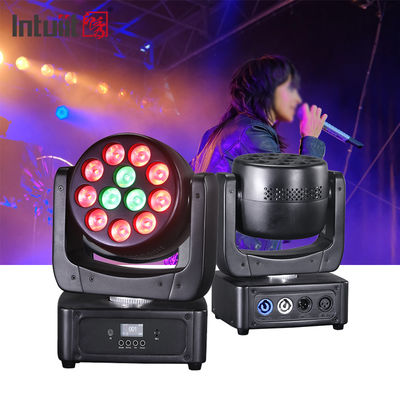 12*8W LED à tête mobile DJ Light RGBW Wash Beam DMX512 Éclairage de scène activé par le son pour mariages Fêtes de discothèque