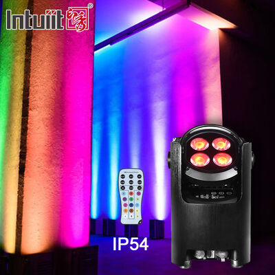 4x12w 4en1 rgbw Éclairage sur batterie sans fil DMX