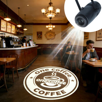 Projecteur Gobo publicitaire d'intérieur LED 40W IP20, lampe de sol avec logo personnalisé