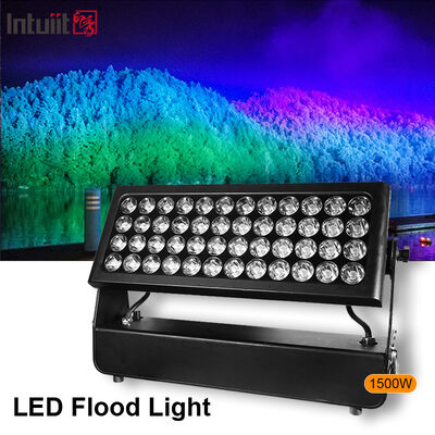 Professionnel de l'extérieur IP65 imperméable à l'eau 1500W RGBW 4 en 1 LED laveur de murs projecteur pour l'éclairage de paysage urbain architectural