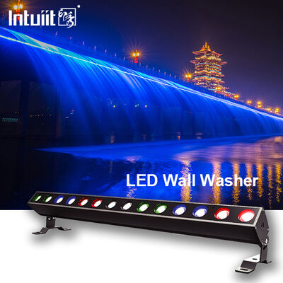 140W RGBW 4 en 1 IP65 étanche à l'eau LED linear lave-murs 14x10W DMX512/RDM Ville couleur éclairage de bâtiment