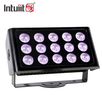 le rgbw de 15*5W 4-IN-1 a mené les appareils d'éclairage industriels commerciaux d'étape extérieure de lumières d'inondation sur des supports