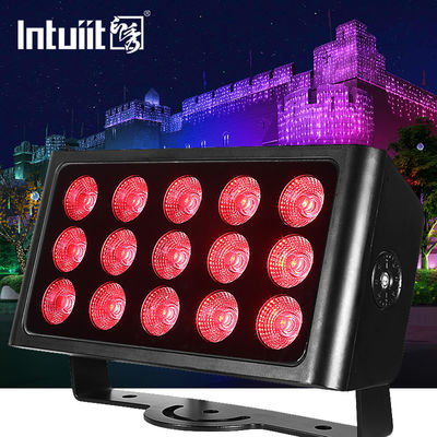 4 couleurs Rgbw 4 en 1 lumière d'inondation d'étape d'effet de lavage menée extérieure 15 pièces 80 watts Dmx pour des événements en direct