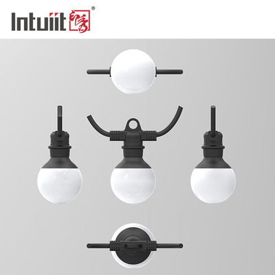 Lumières de ficelle de globe de RoHS LED avec les ampoules claires incassables pour le belvédère de pergola