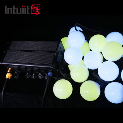 Les lumières changeantes de ficelle d'ampoule de couleur commerciale de RVB festonnent les ampoules 240v